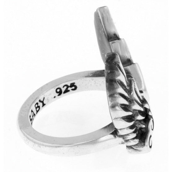 king baby open wing ring