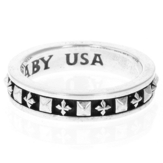 king baby men's cross ring