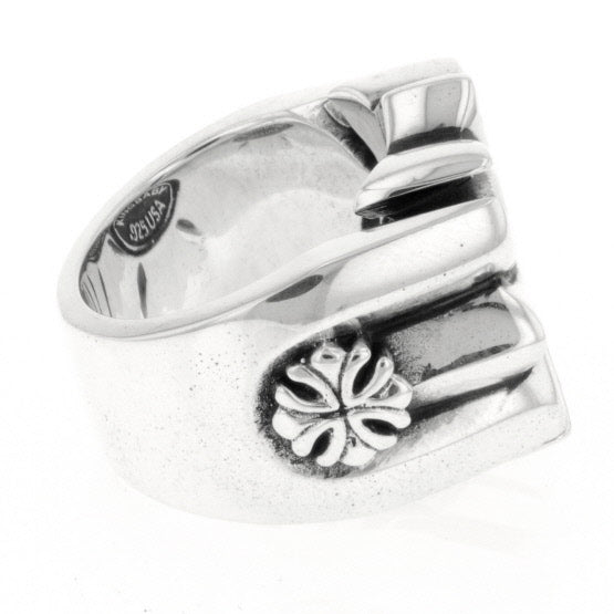 king baby men's gothic cross ring