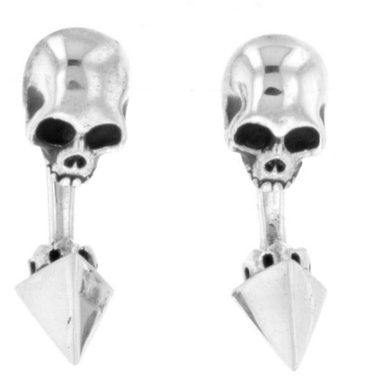 king baby skull earrings