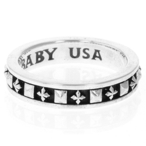 king baby men's cross ring