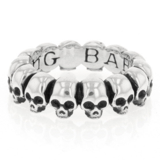 king baby mens skull infinity ring