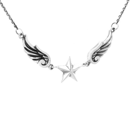 king baby wing star necklace