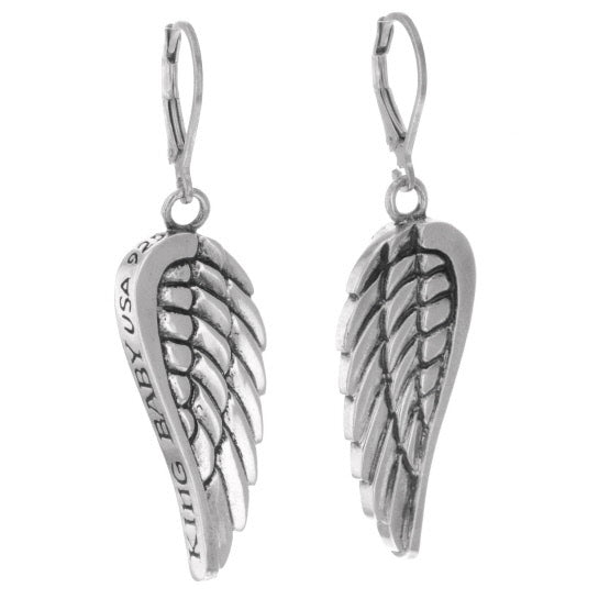 king baby wing earrings