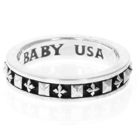 king baby men's cross ring