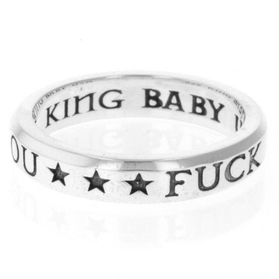 king baby fuck you stackable ring