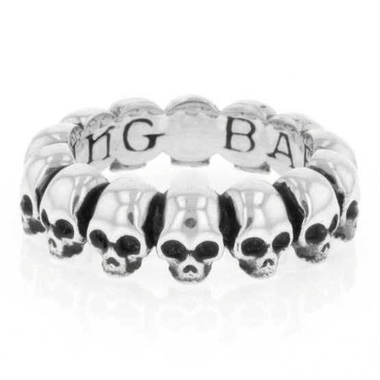 king baby mens skull infinity ring