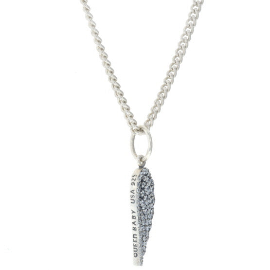 Pave CZ Wing Pendant