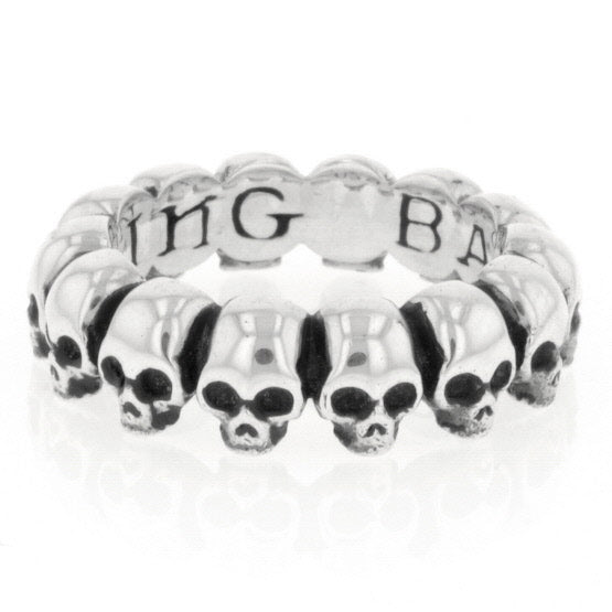 king baby mens skull infinity ring