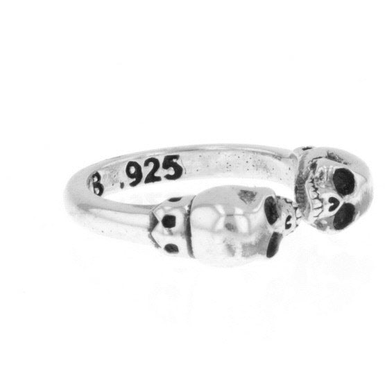 king baby skull mid ring