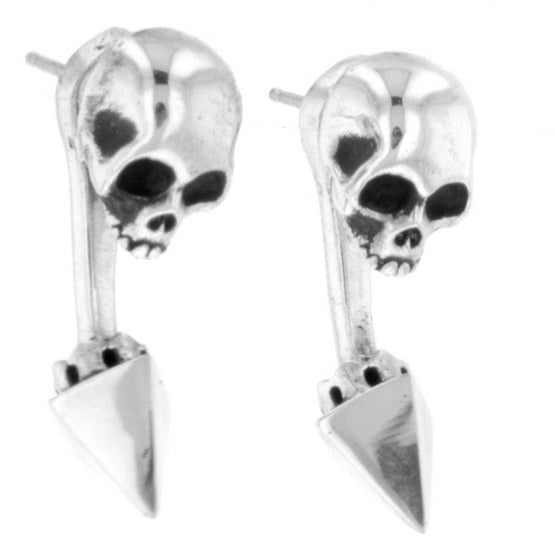 king baby skull earrings