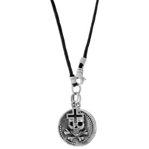 king baby skull and cross necklace