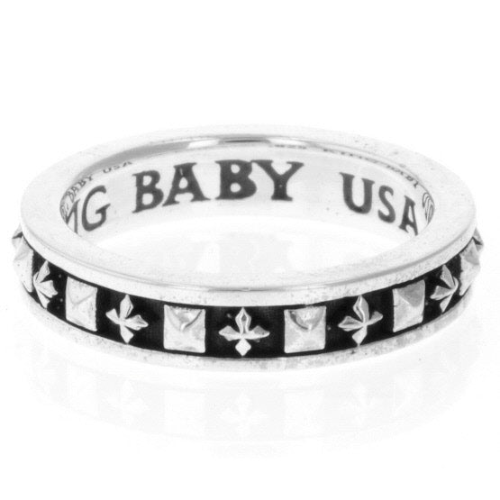 king baby men's cross ring