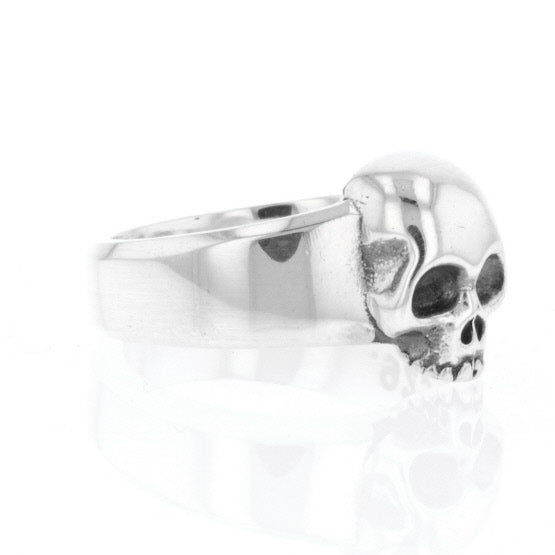 king baby silver skull ring