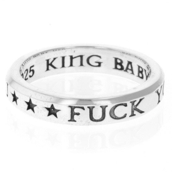 king baby fuck you stackable ring