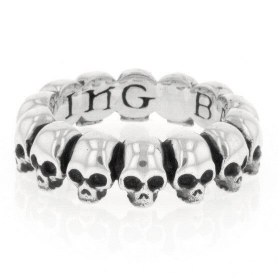 king baby mens skull infinity ring