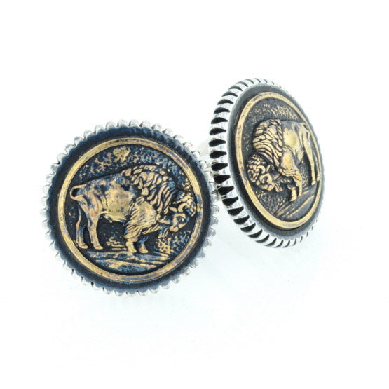 Buffalo Concho Cufflinks