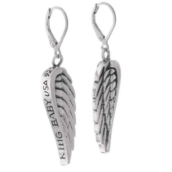 king baby wing earrings