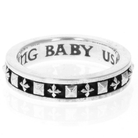 king baby men's cross ring