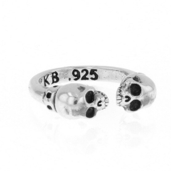 king baby skull mid ring