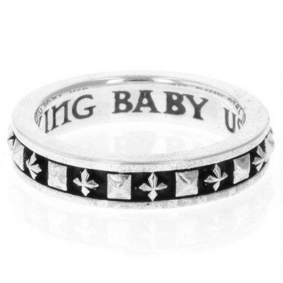 king baby men's cross ring