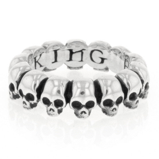 king baby mens skull infinity ring