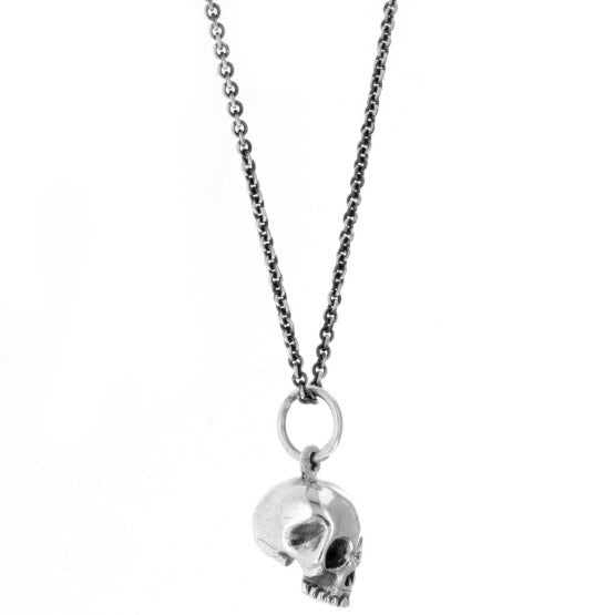 Micro Skull Pendant on Micro Rolo Chain