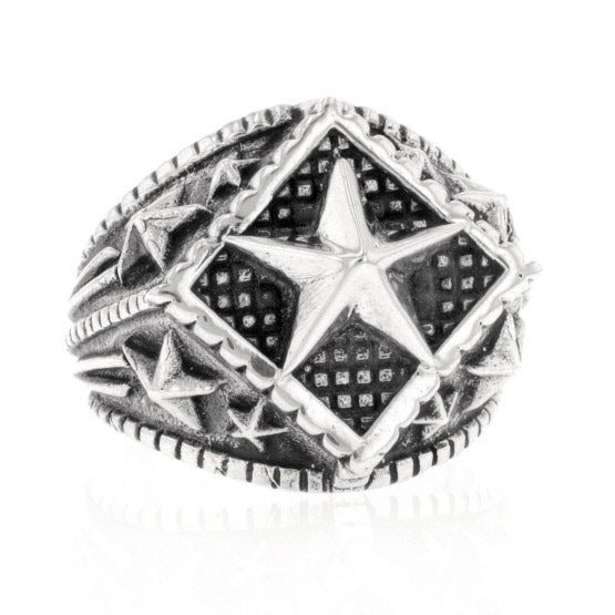 king baby mens diamond star ring