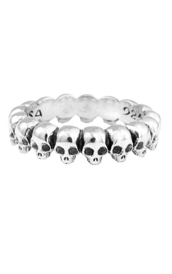 King Baby Skull Infinity Ring