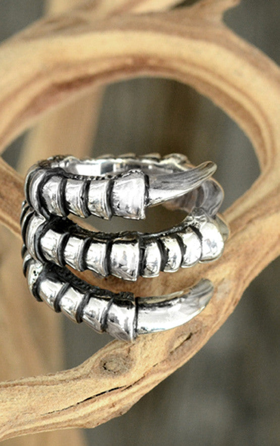 king baby small raven claw ring