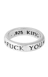 king baby fuck you stackable ring