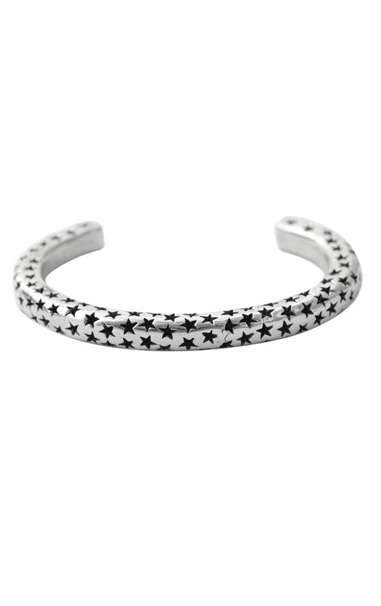 king baby mens silver star bracelet