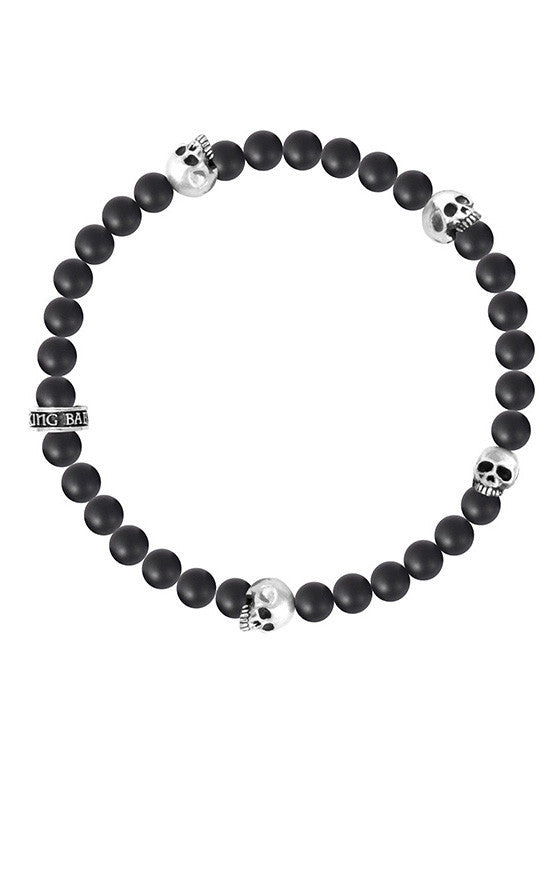 king baby men's skull bracelet