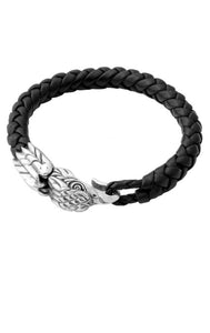 Leather Bracelet w/Eagle Clasp