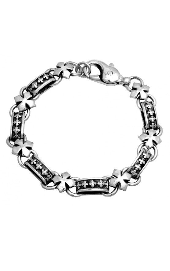 MB Cross Light Link Bracelet