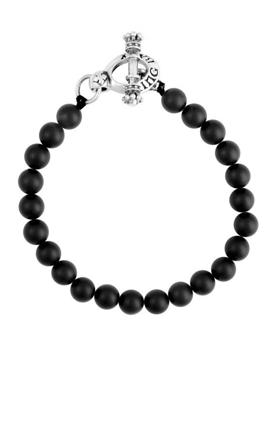 king baby men's onyx bracelet