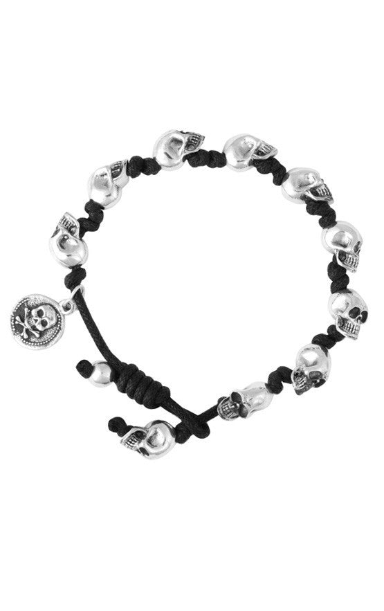 Anchor Handmade Minimalist Black cord Bracelet For Men - Black | Harbour UK  Bracelets | Wolf & Badger