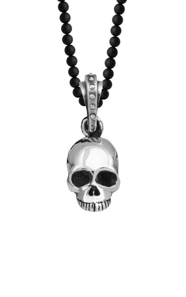 Onyx Bead Necklace For Men | Men's Necklaces - Skull – King Baby